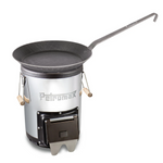 Piec rakietowy i patelnia kuta 24 cm zestaw Petromax