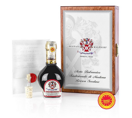 Tradycyjny ocet balsamiczny z Modeny DOP/g.U., 100 lat, Malpighi, 100 ml