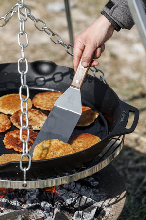 Duża profesjonalna patelnia żeliwna myśliwska 50 cm Petromax - fp50h-t