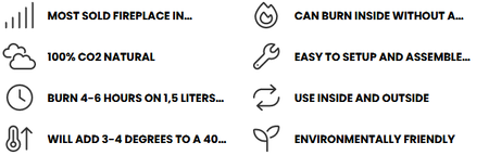 Biokominek White Ground Wood Low - Le Feu