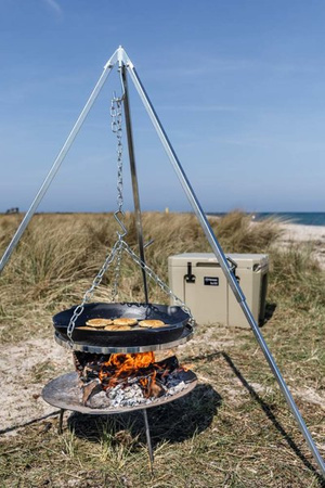 Duża profesjonalna patelnia żeliwna myśliwska 50 cm Petromax - fp50h-t