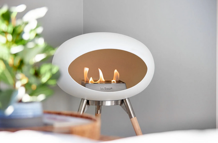Biokominek White Ground Wood Low - Le Feu