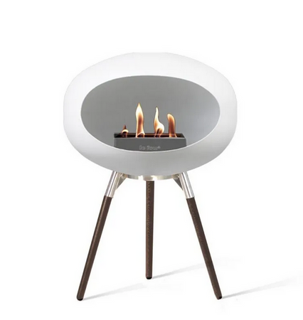 Biokominek White Ground Wood Low - Le Feu