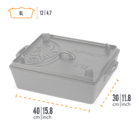 Brytfanna żeliwna k12 Petromax - 8 litrów