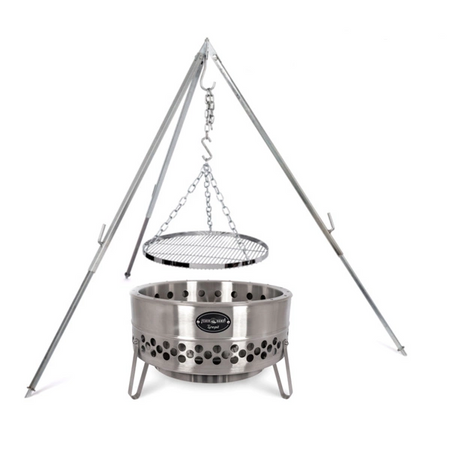 Zestaw palenisko Tyropit, trójnóg d1, ruszt stalowy H-grate50 PETROMAX